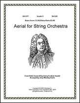Aerial for String Orchestra Orchestra sheet music cover